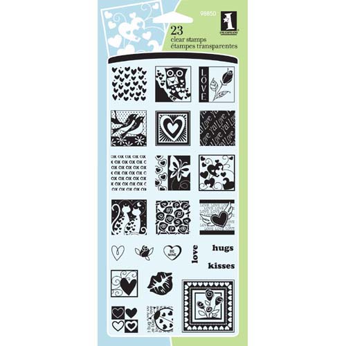 Inkadinkado Clear Stamp Set - Heartful of Love