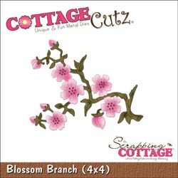 CottageCutz Die 4"X4" - Blossom Branch