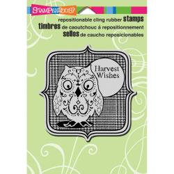Stampendous Cling Stamp 4\"X6\" Harvest Owl