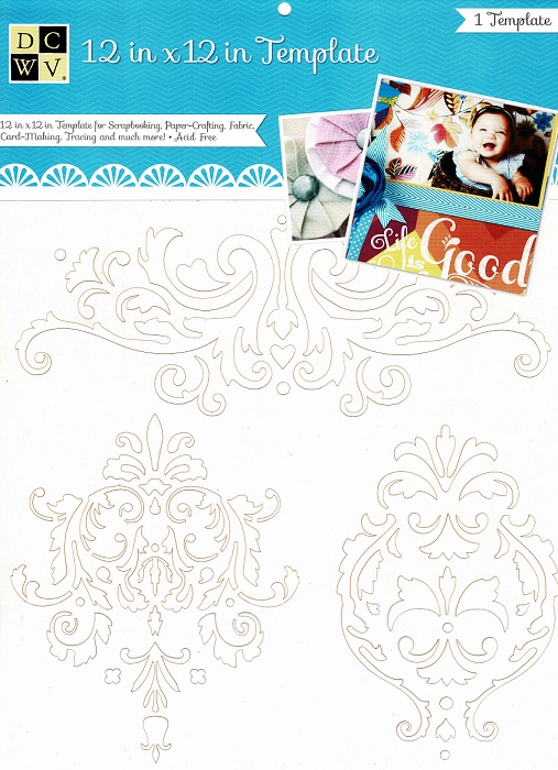 DCWV 12"x 12" Template - Damask
