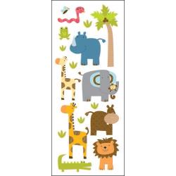 Sticko Puffy Stickers-Zoo Friends