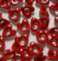 Eyelets - 100 Red Hearts