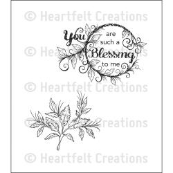 Heartfelt Creations Cling Rubber Stamps - Blessing to Me PreCut
