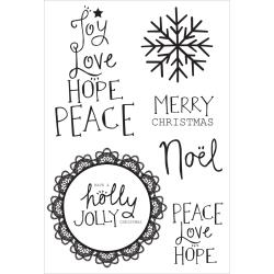 KaiserCraft Collection Clear Stamps - Holly Jolly