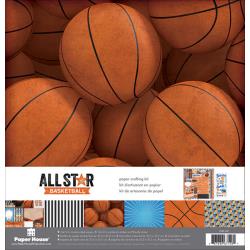 Paper House Paper Crafting Kit 12\"X12\" - Basketball