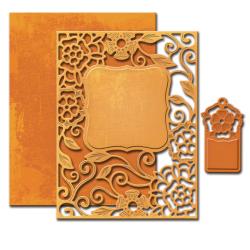Spellbinders Nestabilities Card Creator - Tudor Rose Card Front