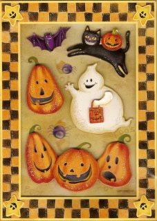 Halloween Fun Handmade 3D Stickers