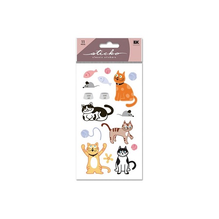 Sticko Glitter Stickers - Cats