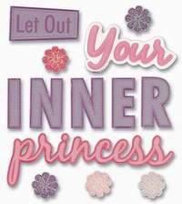 Phrase Cafe Title Stickers-Inner Princess