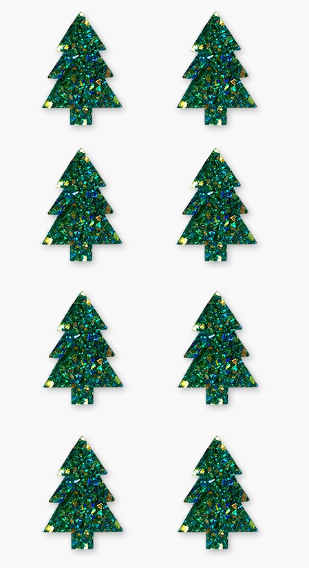 Forever In Time Holiday Trendz 3D Bling Embellishments - Trees