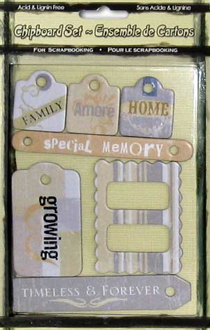 Chipboard Set - Family Amore