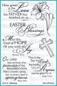 Dare 2B Artzy Clear Stamps 4"X6" Sheet Easter Blessings