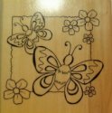 Anita's Stamps-3.5" x 3.5"-Butterflies and Flowers