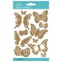 Jolee's Boutique Embellishments-Patterned Burlap Butterflies
