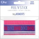 Offray Peel 'n' Stick Ribbon Borders - Diva