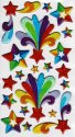 Sticko Classic Stickers Puffy-Gleaming Stars