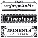 Inkadinkado Clear Mini Cling Stamps - Timeless Phrases