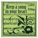 Inkadinkado Rubber Mini Cling Stamps - Keep a Song
