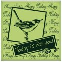 Inkadinkado Rubber Mini Cling Stamps - Today is For You
