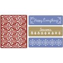 Sizzix Textured Impressions Embossing Folders - Holiday Damask S