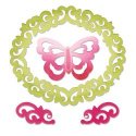 Sizzix Thinlits Dies - Butterfly, Flourishes & Frame