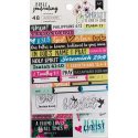 American Crafts Bible Journaling Stickers 4"X7" 3/Pkg Edgy