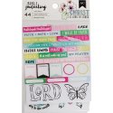 American Crafts Bible Journaling Stickers 4"X7" 3/Pkg Watercolor