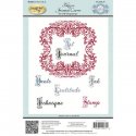 JustRite Papercraft Cling Stamps 5.5"X8.5" Filigree Journal Cove