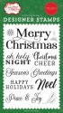 Carta Bella Designer Stamps 4" x 6" - Merry Christmas Sentiments