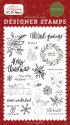 Carta Bella Designer Stamps 4" x 6" - Christmas Greetings