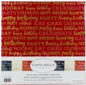 Carta Bella Gold Foil Collection Kit 12"X12" 6/Pkg Happy Birthda