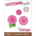 CottageCutz Die 3"X3" - Flower 1, Layered