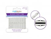 Craft Medley Jewelry/Craft Cord 1.5m Leatherette - White