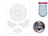 Craft Decor: Glass Etching Effects Stickers - Butterflies