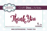 Sue Wilson Mini Expressions Collection Thank You
