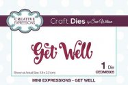 Sue Wilson Mini Expressions Collection Get Well