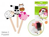 Krafty Kids Kit: DIY Foam Stick Puppets x3 - Barnyard Pals
