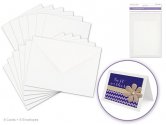 Forever in Time Card & Envelope Sets 6x 4.5"x6" - White
