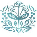 Le Petit Jardin Hotfoil Stamp - Floral Wreath