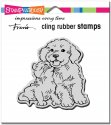 STAMPENDOUS- Cling Rubber 3 1/2"x 4" Kitty Kiss