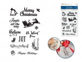 Forever in Time Holiday Trendz Clear Stamps - Merry Christmas
