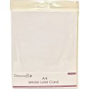 Dovecraft Cardstock A4 50/Pkg White Laid Finish, 120gsm