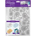 Creativity Essentials A5 Clear Background Stamp - Paisley