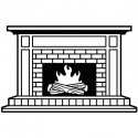 Darice Embossing Essentials Folder - Fireplace