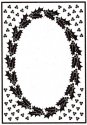 Nellie's Choice Embossing Folder Christmas Oval-1