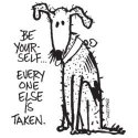 Gourmet Rubber Stamps Cling Stamps 2.75"X4.75" Be Yourself