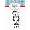 Gourmet Rubber Stamps Cling Stamps 2.75"X4.75" I Heart You