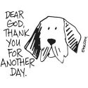Gourmet Rubber Stamps Cling Stamps 2.75"X4.75" Dear God, Thank Y