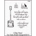Our Daily Bread Cling Stamps 5"X3.5" I Dig You