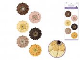 Forever in Time Handmade Glitter Paper Flowers - Almond Mocha